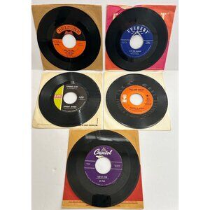 Lot / 21 Vintage Vinyl Records 45 RPM Assorted Labels Dot Mercury Capital & More